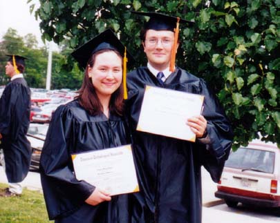 Young Idealists Angela & I after graduation