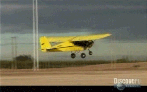 Plane taking off.